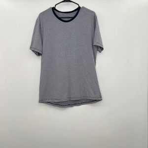 Lululemon 5 Year Basic T Shirt Blue Striped Large